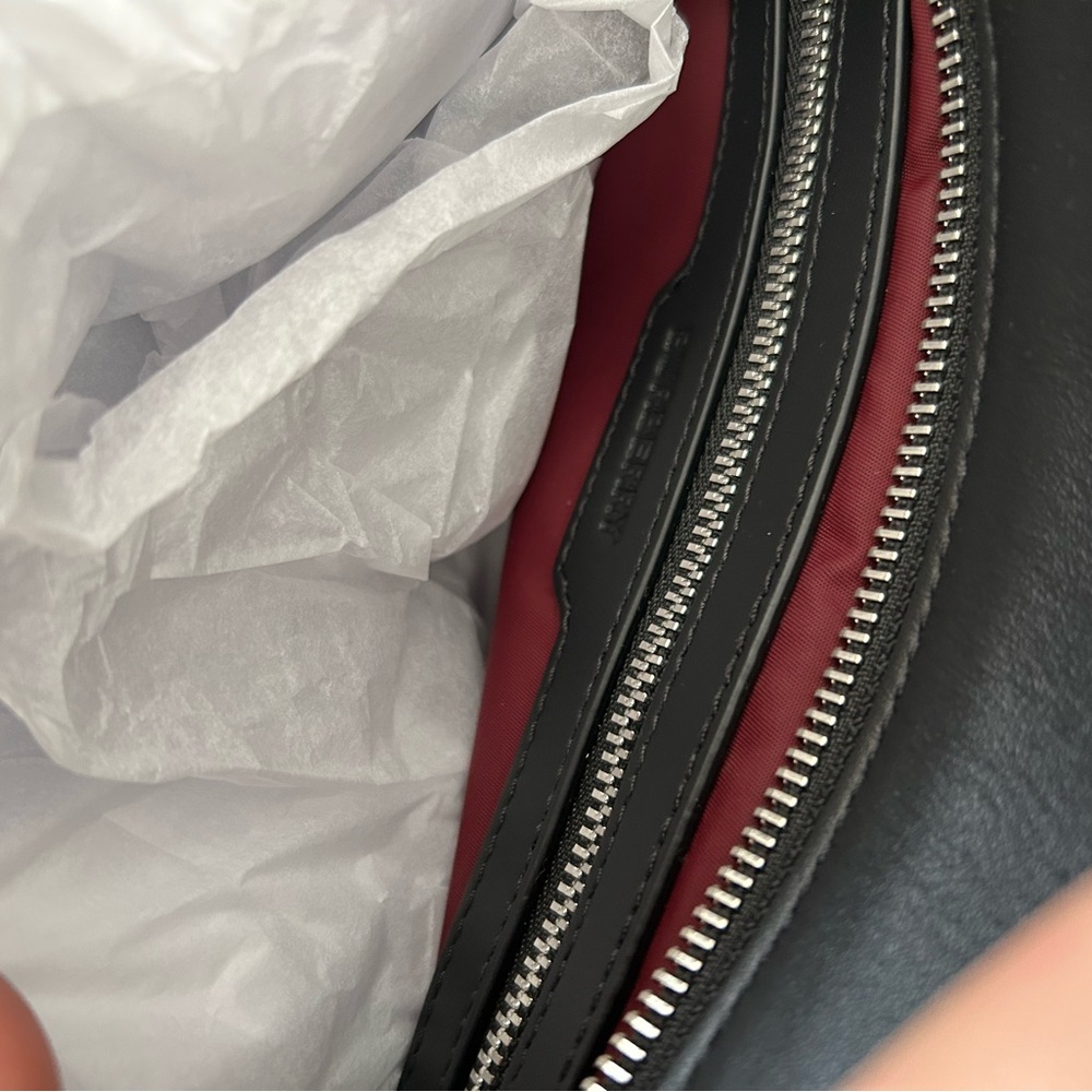 $1050 BURBERRY Small Burgundy ECONYL Logo Nylon Tote Shoulder Bag brand NWT - Picture 13 of 13